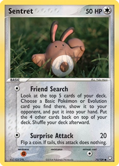 Sentret Pokémon card, number 75