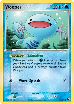 Wooper Pokémon card, number 81