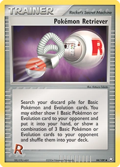 Pokémon Retriever Pokémon card, number 84