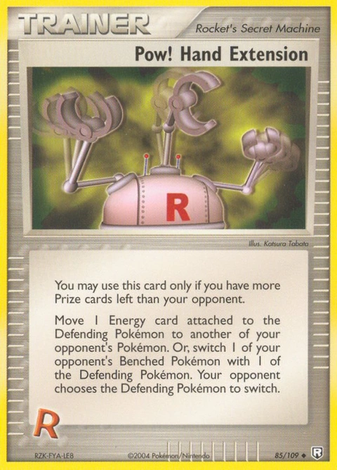 Pow! Hand Extension Pokémon card from Team Rocket Returns, number 85 (Standard print)