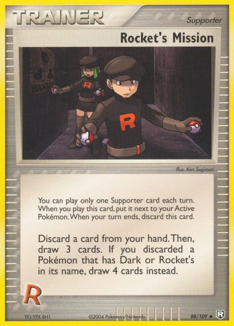 Rocket's Mission Pokémon card from Team Rocket Returns, number 88 (Standard print)