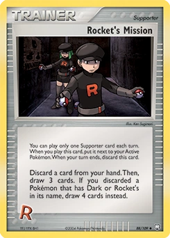 Rocket's Mission Pokémon card, number 88