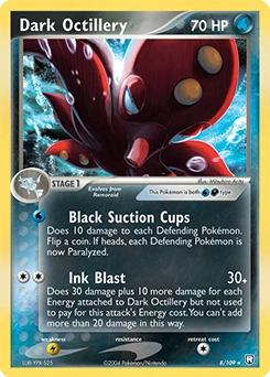 Dark Octillery Pokémon card, number 8