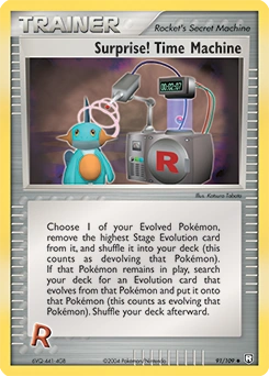 Surprise! Time Machine Pokémon card, number 91