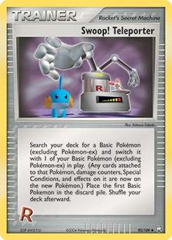 Swoop! Teleporter Pokémon card, number 92