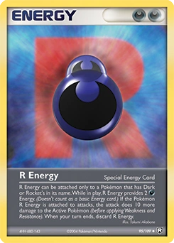 R Energy Pokémon card, number 95
