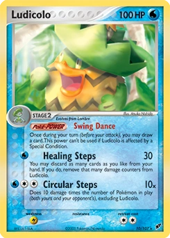 Ludicolo Pokémon card, number 10