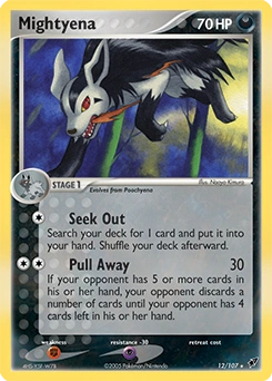 Mightyena Pokémon card, number 12