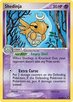 Shedinja Pokémon card, number 14