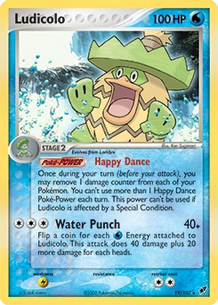 Ludicolo Pokémon card, number 19
