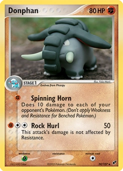 Donphan Pokémon card, number 30