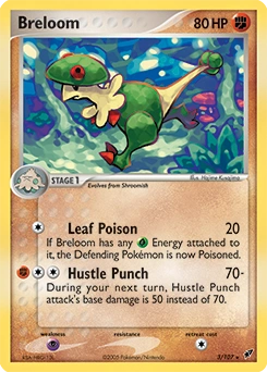 Breloom Pokémon card, number 3