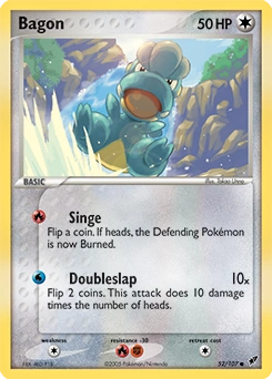 Bagon Pokémon card, number 52