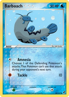 Barboach Pokémon card, number 54