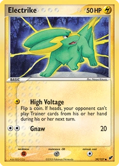 Electrike Pokémon card, number 59