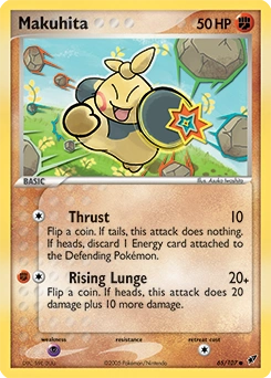 Makuhita Pokémon card, number 65