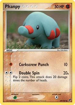 Phanpy Pokémon card, number 69