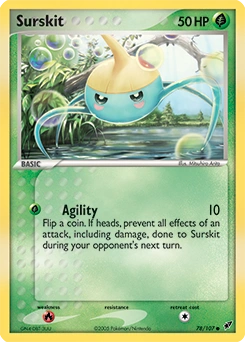 Surskit Pokémon card, number 78