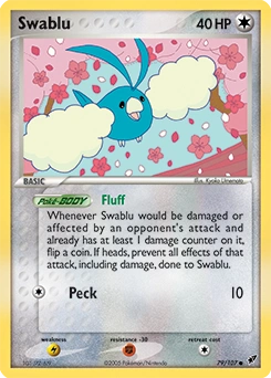 Swablu Pokémon card, number 79