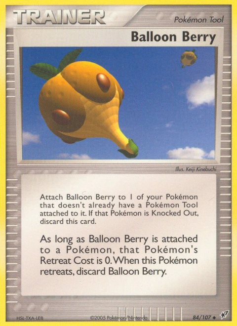 Balloon Berry Pokémon card from Deoxys, number 84 (Standard print)