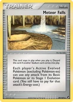 Meteor Falls Pokémon card, number 89
