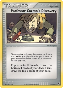 Professor Cozmo's Discovery Pokémon card, number 90