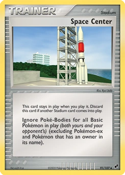 Space Center Pokémon card, number 91