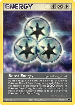Boost Energy Pokémon card, number 93