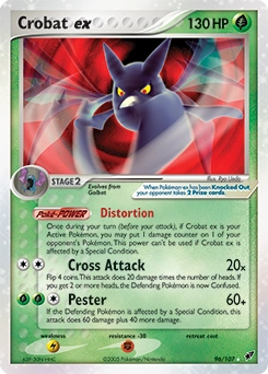 Crobat ex Pokémon card, number 96