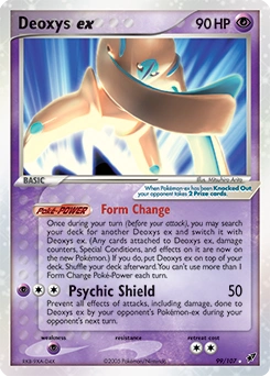 Deoxys ex Pokémon card, number 99