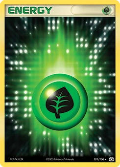 Grass Energy Pokémon card, number 101