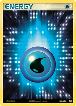 Water Energy Pokémon card, number 103