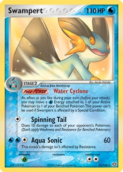 Swampert Pokémon card, number 11
