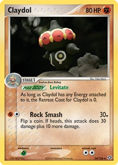 Claydol Pokémon card, number 24