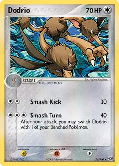 Dodrio Pokémon card, number 26