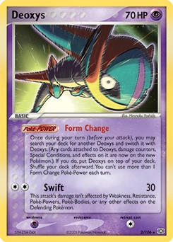 Deoxys Pokémon card, number 2