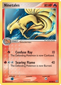 Ninetales Pokémon card, number 38