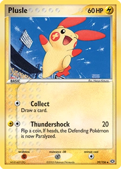 Plusle Pokémon card, number 39