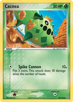 Cacnea Pokémon card, number 44