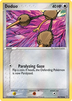 Doduo Pokémon card, number 45