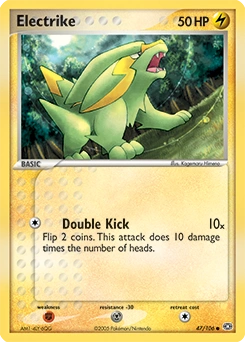 Electrike Pokémon card, number 47