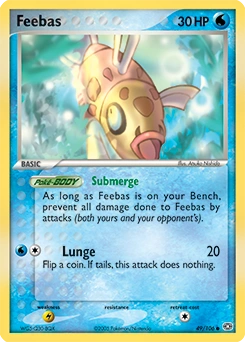 Feebas Pokémon card, number 49