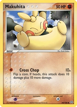 Makuhita Pokémon card, number 54