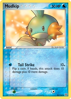 Mudkip Pokémon card, number 56