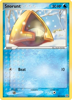 Snorunt Pokémon card, number 64
