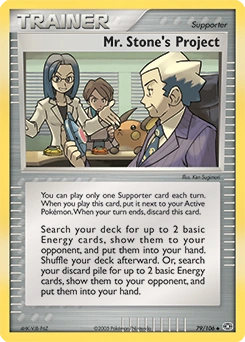 Mr. Stone's Project Pokémon card, number 79