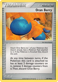 Oran Berry Pokémon card, number 80