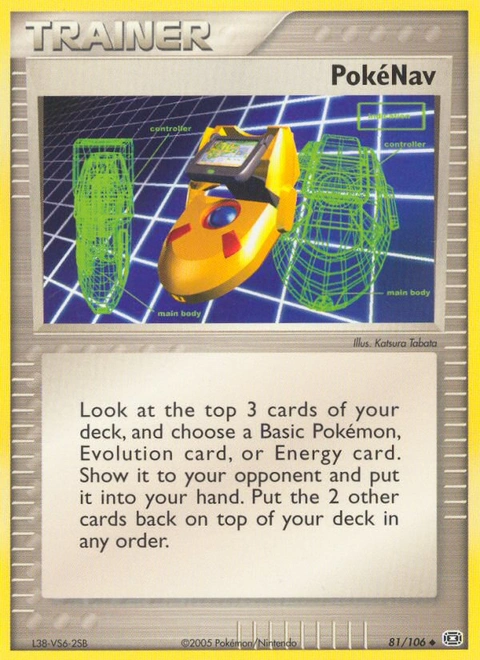 PokéNav Pokémon card from Emerald, number 81 (Standard print)