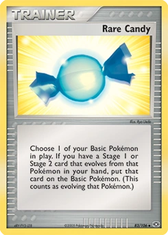 Rare Candy Pokémon card, number 83