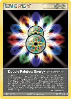 Double Rainbow Energy Pokémon card, number 87